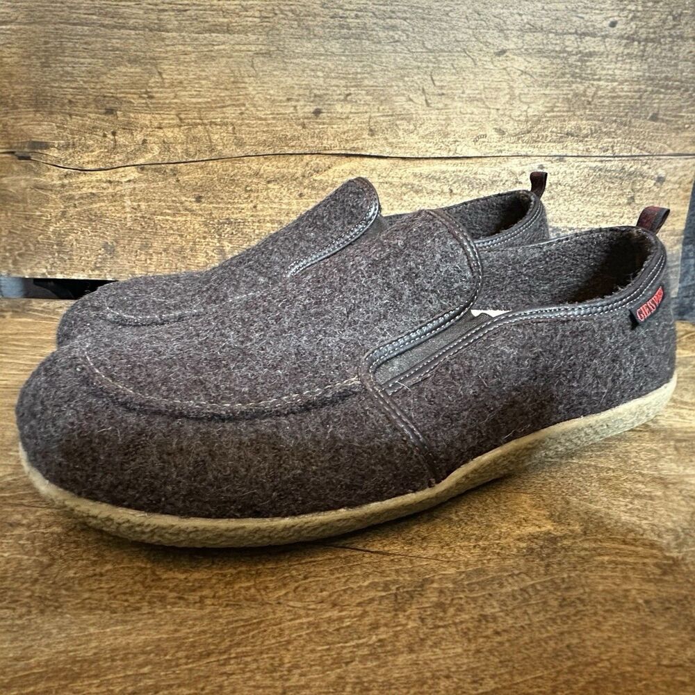 Giesswein Innsbruck Loafers Brown Virgin Wool Size 43 US Women’s 11.5 Men’s 10